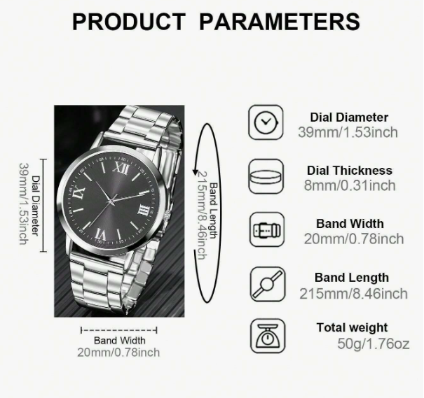 RELOJ PARA HOMBRE ESTILO INDUSTRIAL DE CUARZO